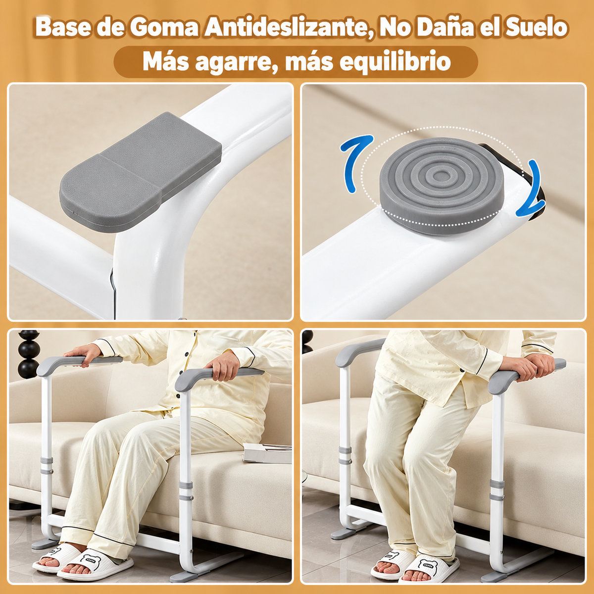 Mano Amiga – Asa de apoyo para sofá, ajustable a 6 alturas