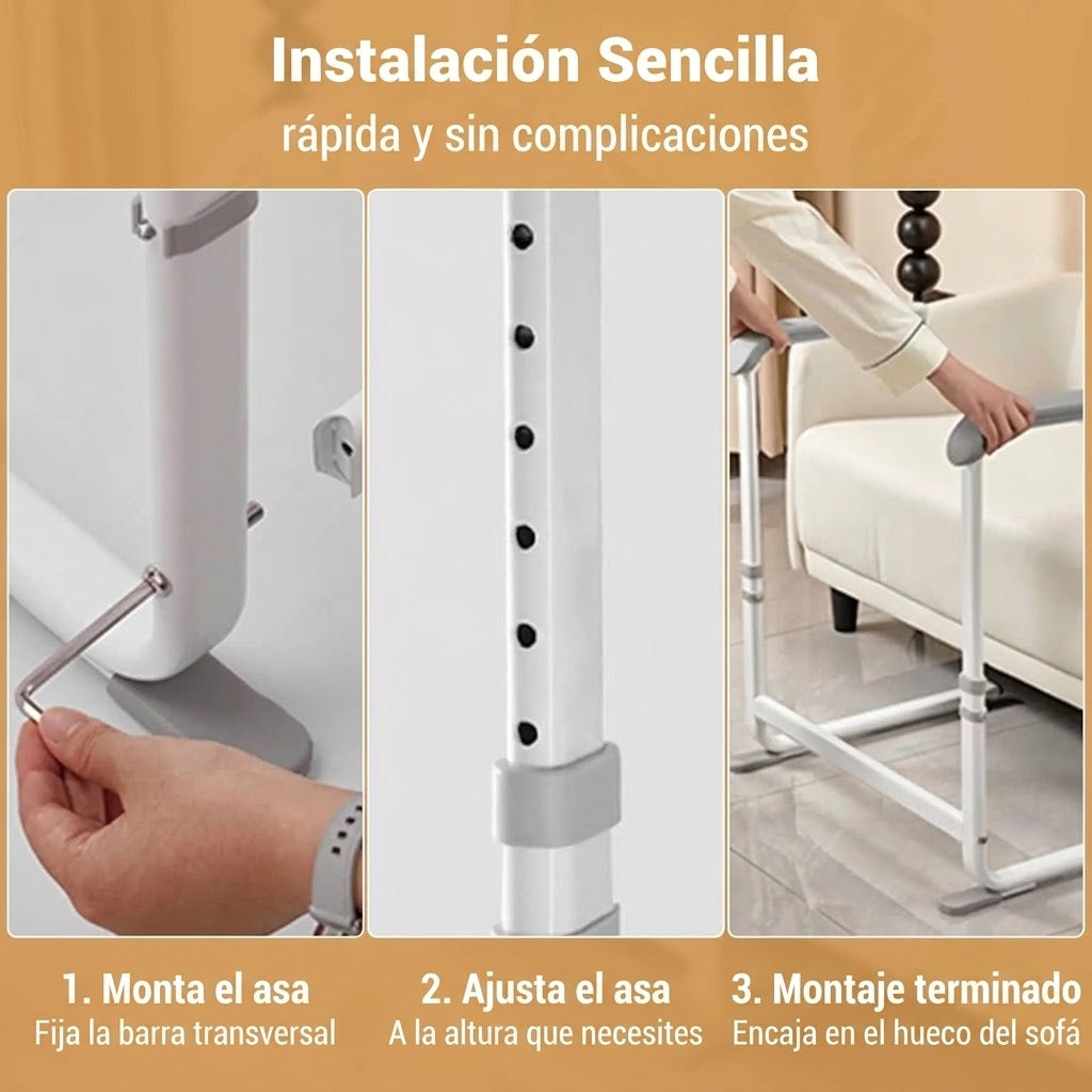 Mano Amiga – Asa de apoyo para sofá, ajustable a 6 alturas